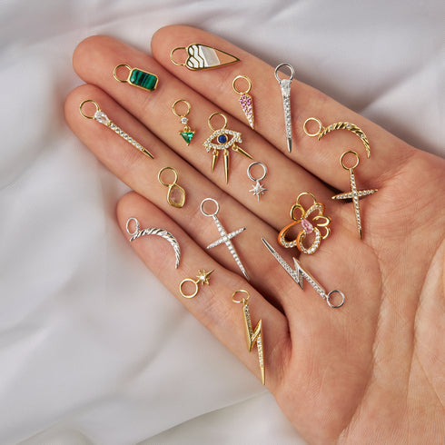 Gold Flower Earring Charm