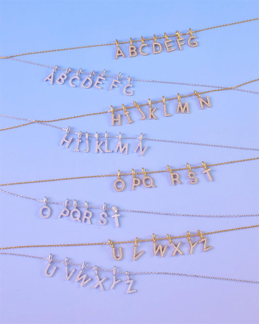 Gold Letter J Initial Necklace