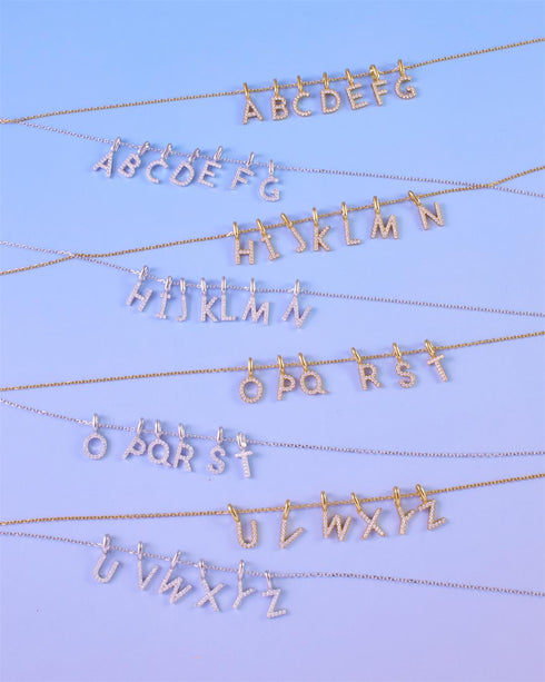 Gold Letter G Initial Necklace