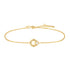 Gold Hoop Freshwater Pearl Bracelet