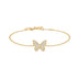 Gold Butterfly Pavé Bracelet