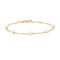 Gold Shell Pearl Station Bracelet