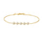Gold Pavé Multi Beaded Chain Bracelet