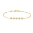 Gold Pavé Multi Beaded Chain Bracelet