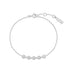 Silver Pavé Multi Beaded Chain Bracelet