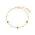 Gold Nano Gem Station Bracelet