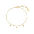 Gold Sparkling Triple Station Bracelet