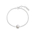 Silver Colour-Block Mother of Pearl Star Bracelet