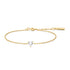 Gold Sparkle Heart Bracelet