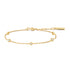 Gold Classic Bezel-Set Station Bracelet