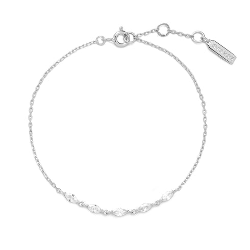 Silver Quintet Marquise Bracelet