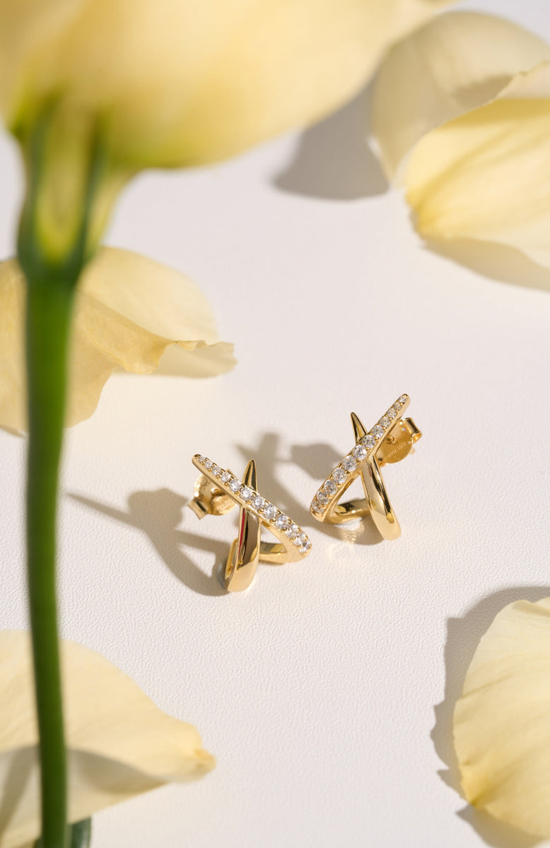 Ania Haie Gold Triangle Kiss Studs