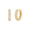 Gold Pavé Huggies