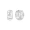 Silver Kiss Hoops