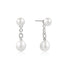 Silver Freshwater Pearl Stud Ear Jackets