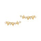 Gold Multi Sparkle Climber Studs