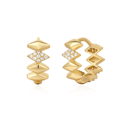 Gold Multi Sparkle Huggies