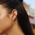 Gold Sparkling Star Stud Earrings