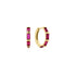 Gold Rosé Holiday Huggie Hoop Earrings