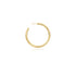 Gold Classic Tube Large Hoop Earrings