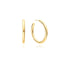 Gold Classic Tube Large Hoop Earrings