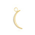 Gold Moon Pavé Earring Charm