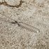 Excliv Jester Silver Necklace with Long Oval Pendant