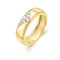 Excliv Cleo Gold Ring with Crystal Detail