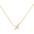 Gold Kiss Pavé Necklace