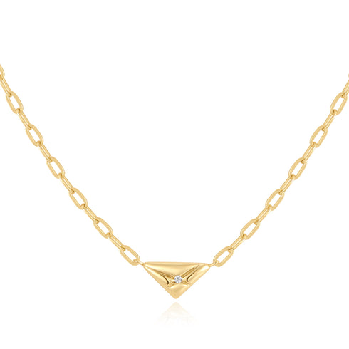 Gold Triangle Necklace