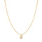 Gold Sphere Pavé Necklace