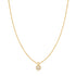 Gold Sphere Pavé Necklace