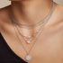 Silver Pavé Sparkle Necklace