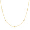 Gold Stars Station Necklace