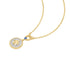 Two-Tone Eight-Pointed Star Signet Necklace