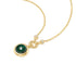 Gold Malachite Reversible Vacation Necklace