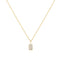 Gold Pavé Pendant Necklace