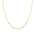 Gold Sparkling Star Station Necklace