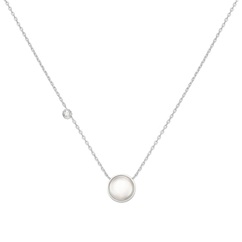 Silver Starry Mother of Pearl Necklace