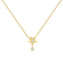 Gold Sparkling Star Drop Necklace