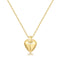 Gold Shield Pendent Necklace