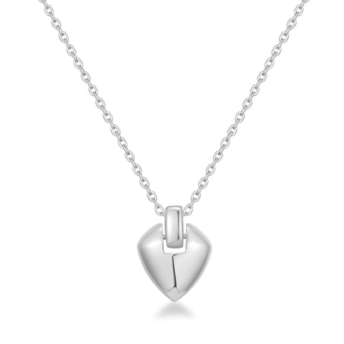 Silver Shield Pendent Necklace