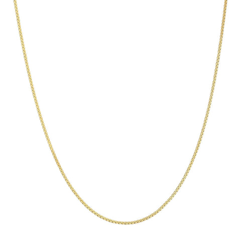 Gold Flat S Link Chain Necklace