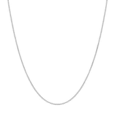 Silver Box Chain Necklace