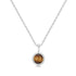Silver Tiger Eye Pendant Necklace