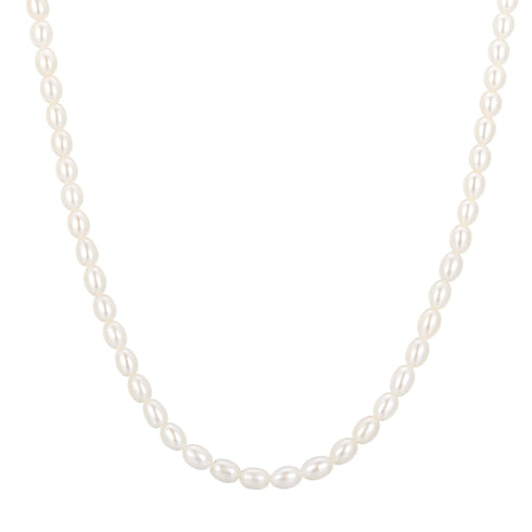 Gold Pearl Beaded Necklace