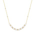 Gold Sparkling Braided Shell Pearl Necklace