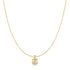 Gold Modern Bezel-Set Solitaire Necklace