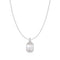 Silver Square Mother-of-Pearl Necklace