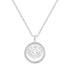 Silver Evil Eye Mother-of-Pearl Medallion Necklace